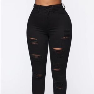 Fashion Nova high waisted jeans
